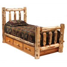 12300 Underbed 3 Drawer Dresser-Traditional Cedar Finish