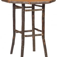 86200 Hickory Pub Table 32in Round-Traditional with std fini