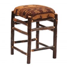 86520 Hickory Backless Counter Stool-Square with Upholstered