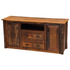 B14250 Barnwood Television Stand- Widescreen- Hickory Legs