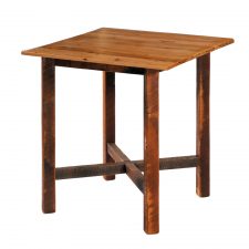 B16208 Barnwood Pub Table - 40 Sqaure std finish